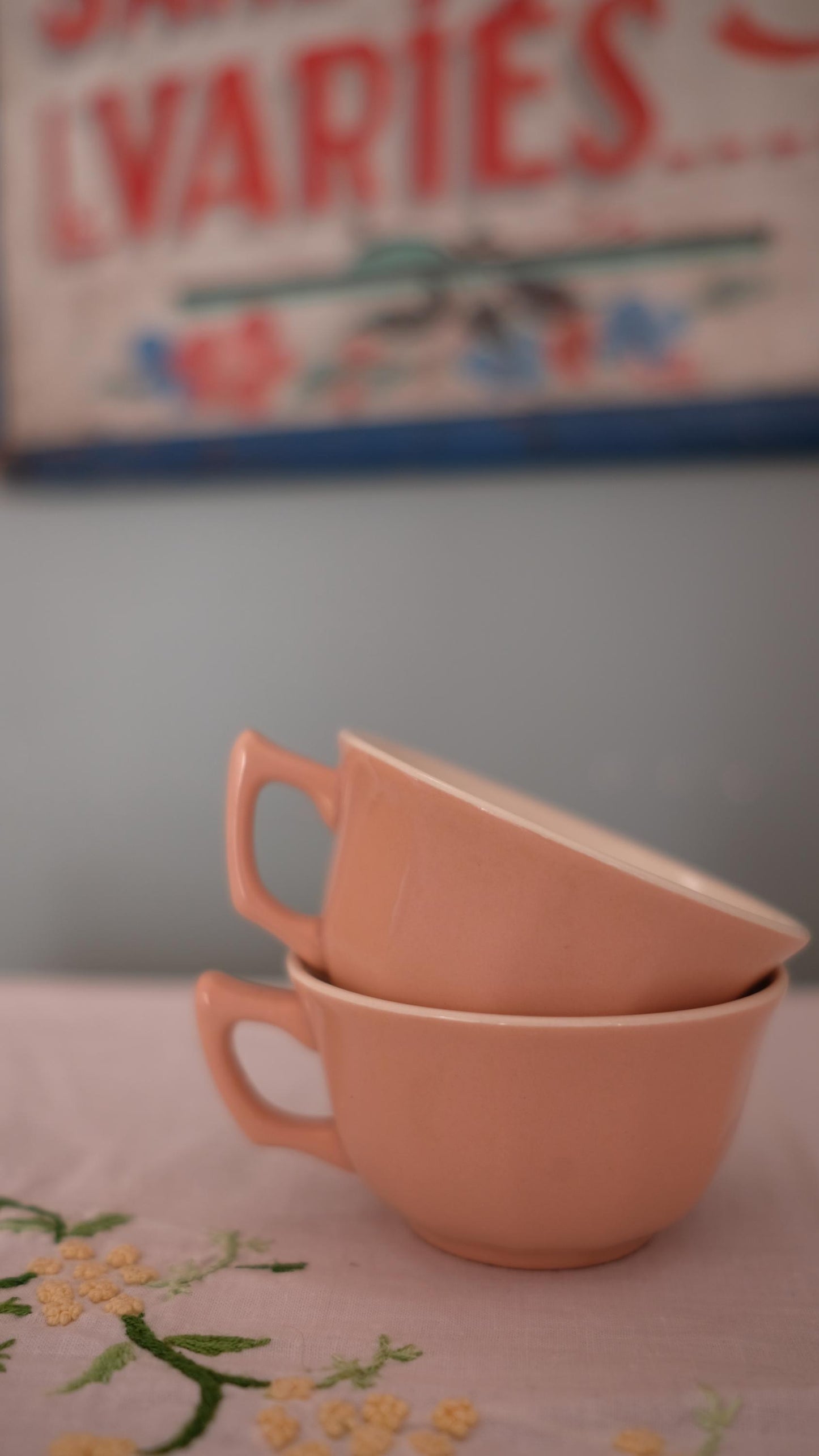 Lot de trois tasses à expresso Villeroy&Boch vintage