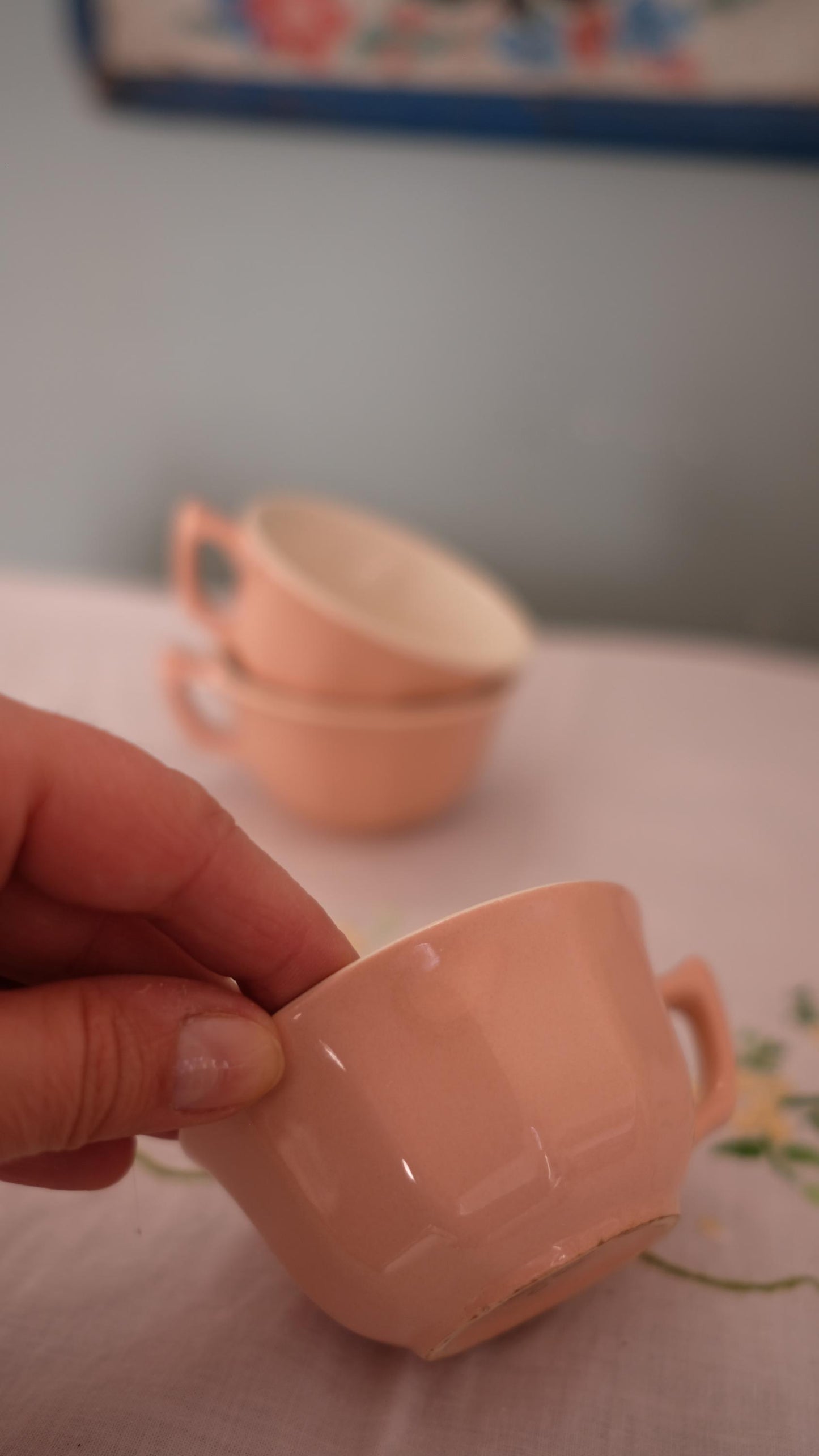 Lot de trois tasses à expresso Villeroy&Boch vintage