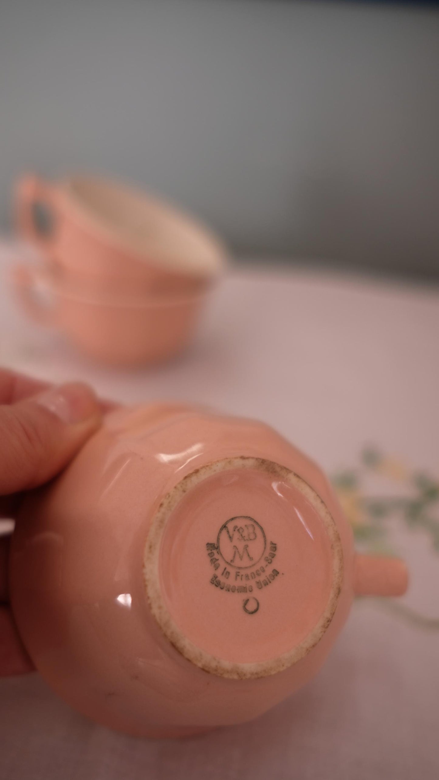 Lot de trois tasses à expresso Villeroy&Boch vintage