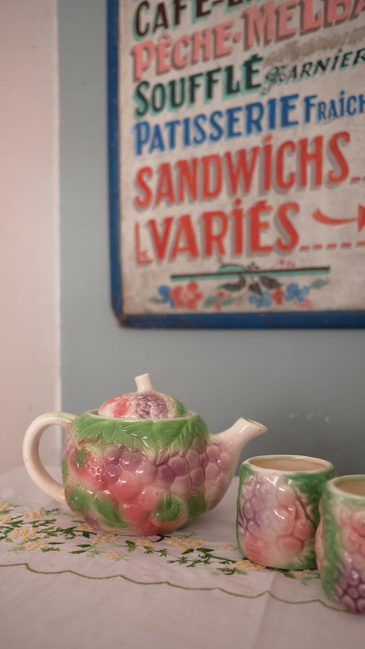 Service à thé/café en barbotine