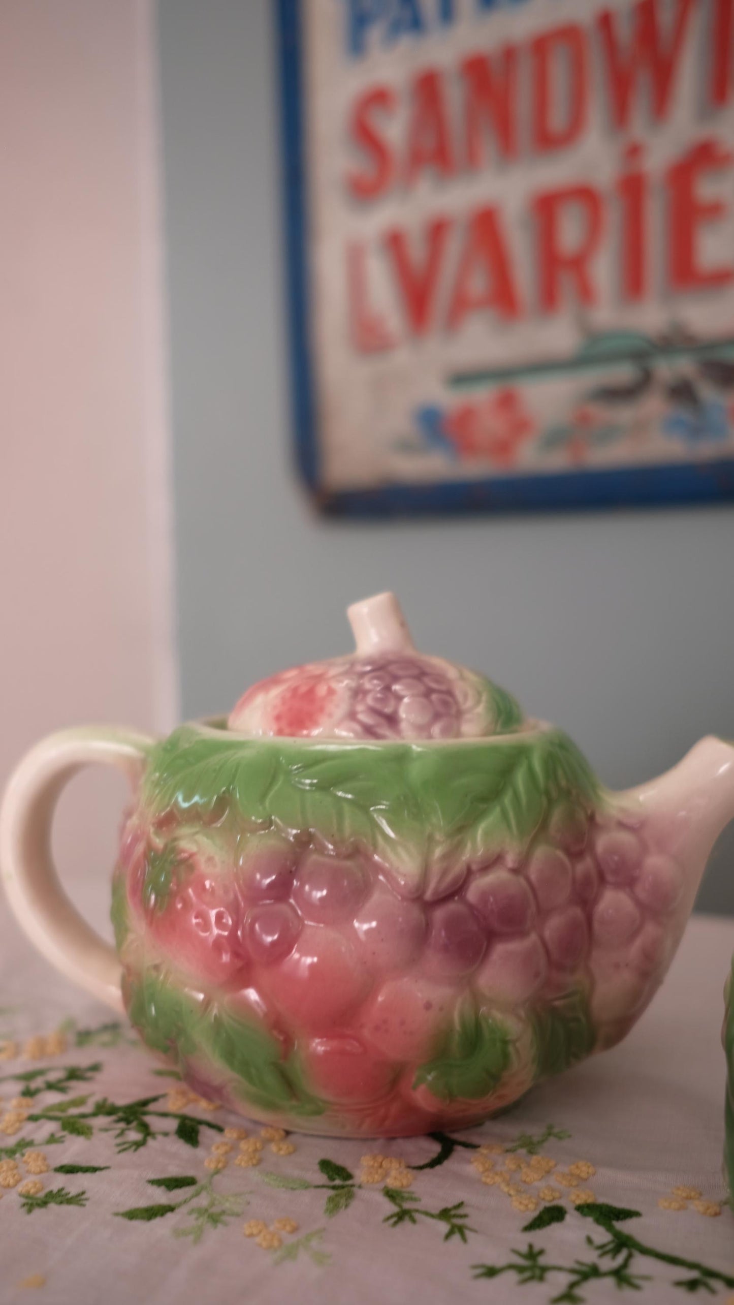 Service à thé/café en barbotine