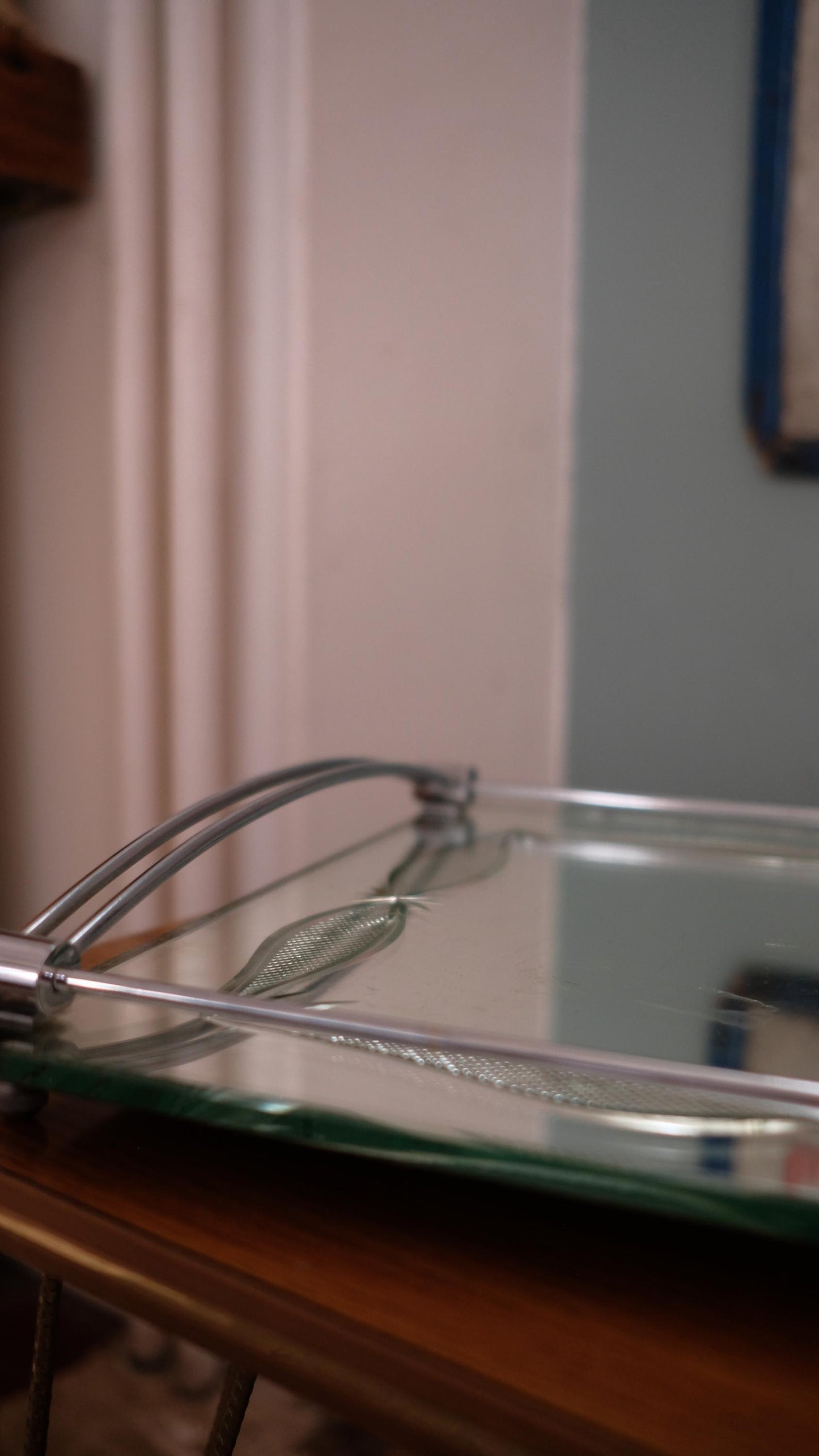 Plateau miroir vintage années 30