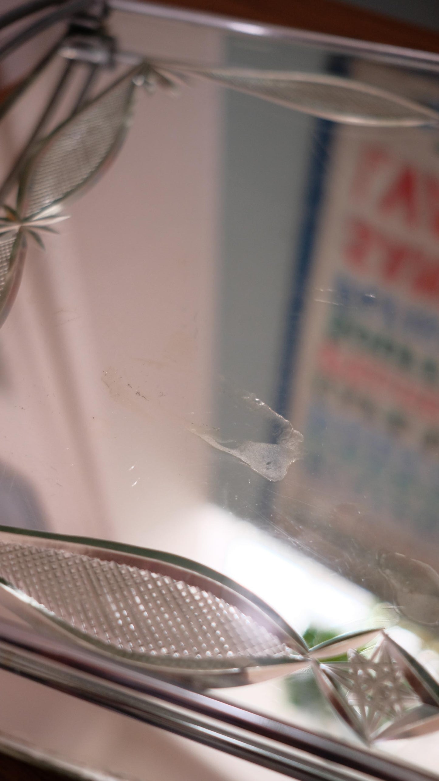 Plateau miroir vintage années 30