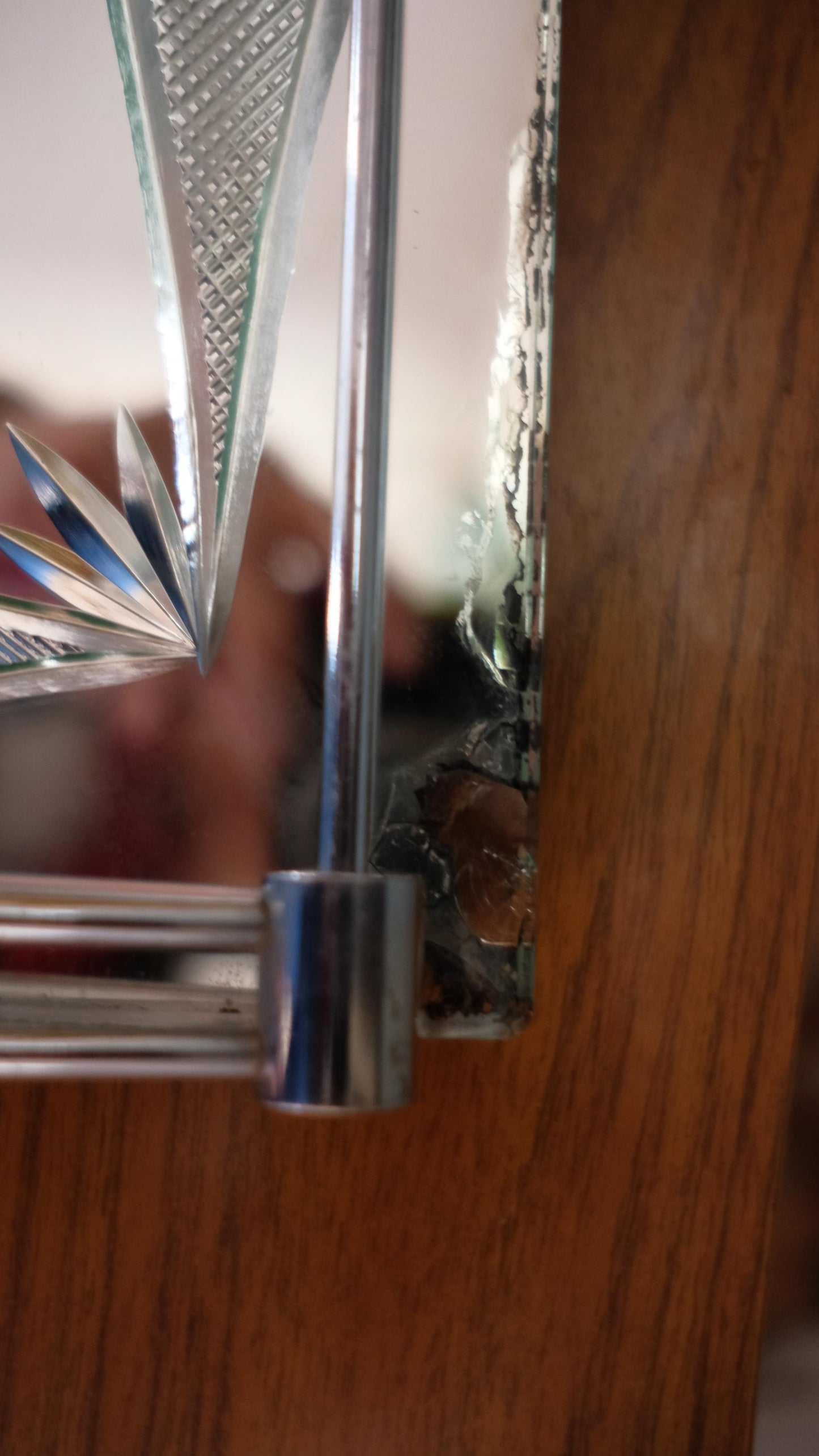 Plateau miroir vintage années 30