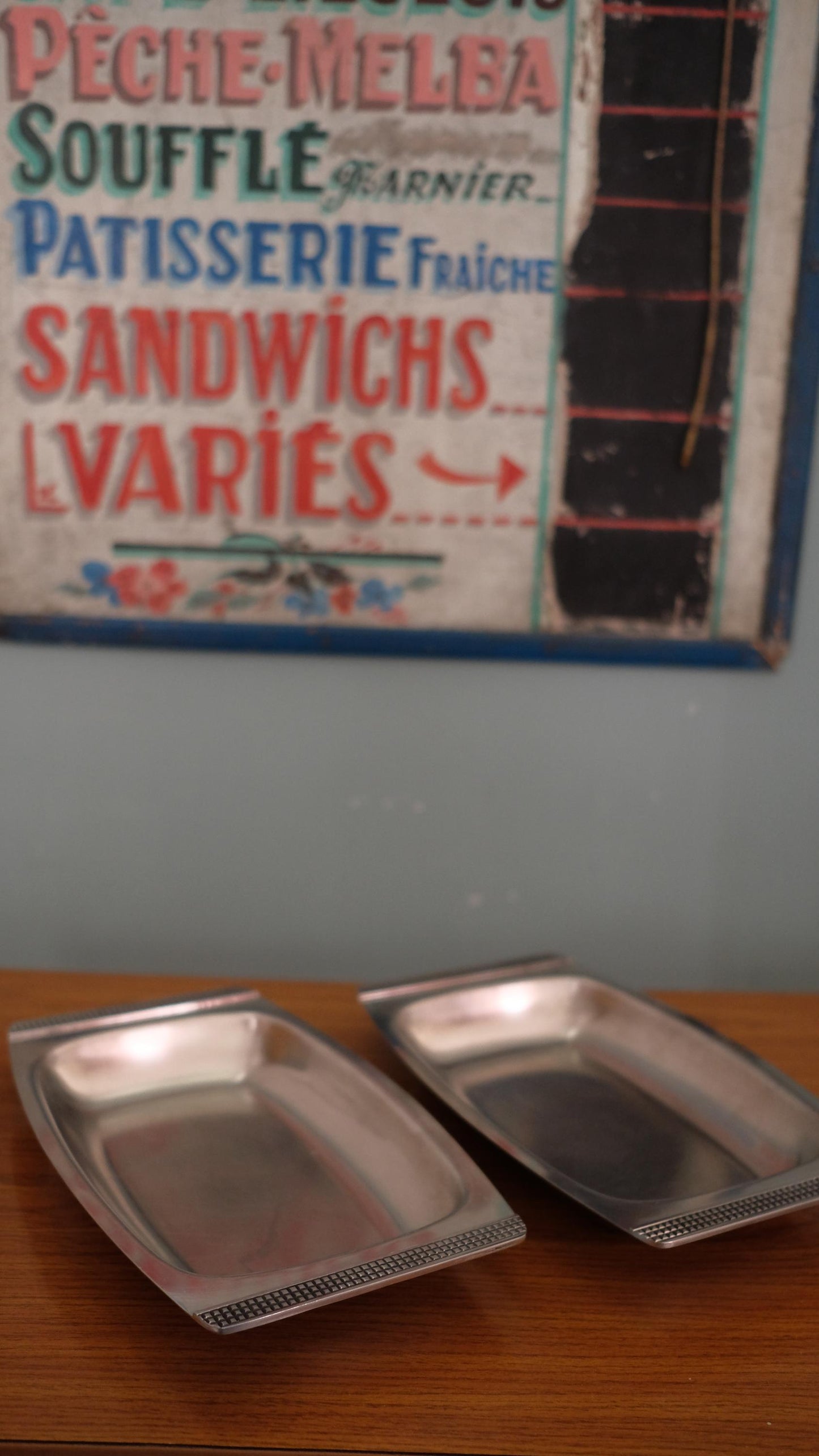 Lot de deux raviers Rostfrei vintage en inox