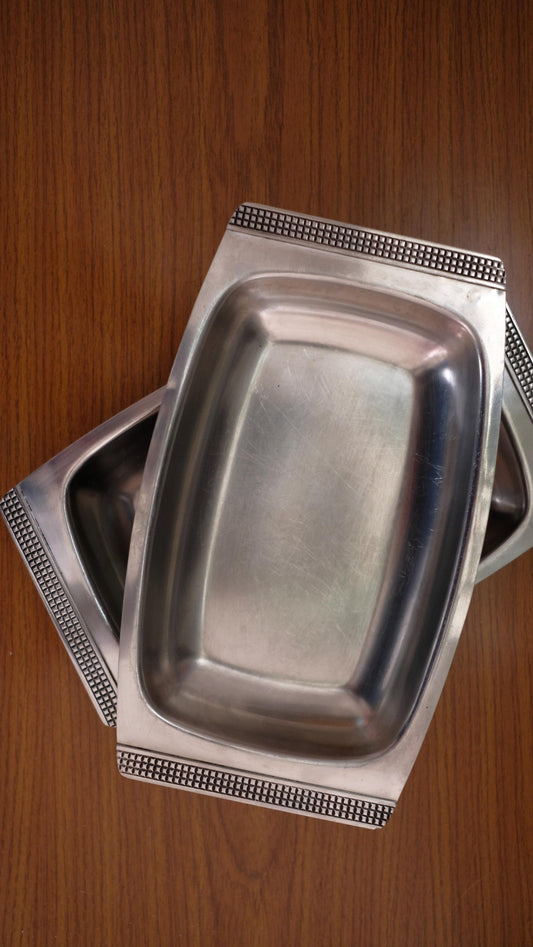 Lot de deux raviers Rostfrei vintage en inox