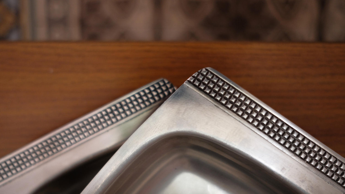 Lot de deux raviers Rostfrei vintage en inox