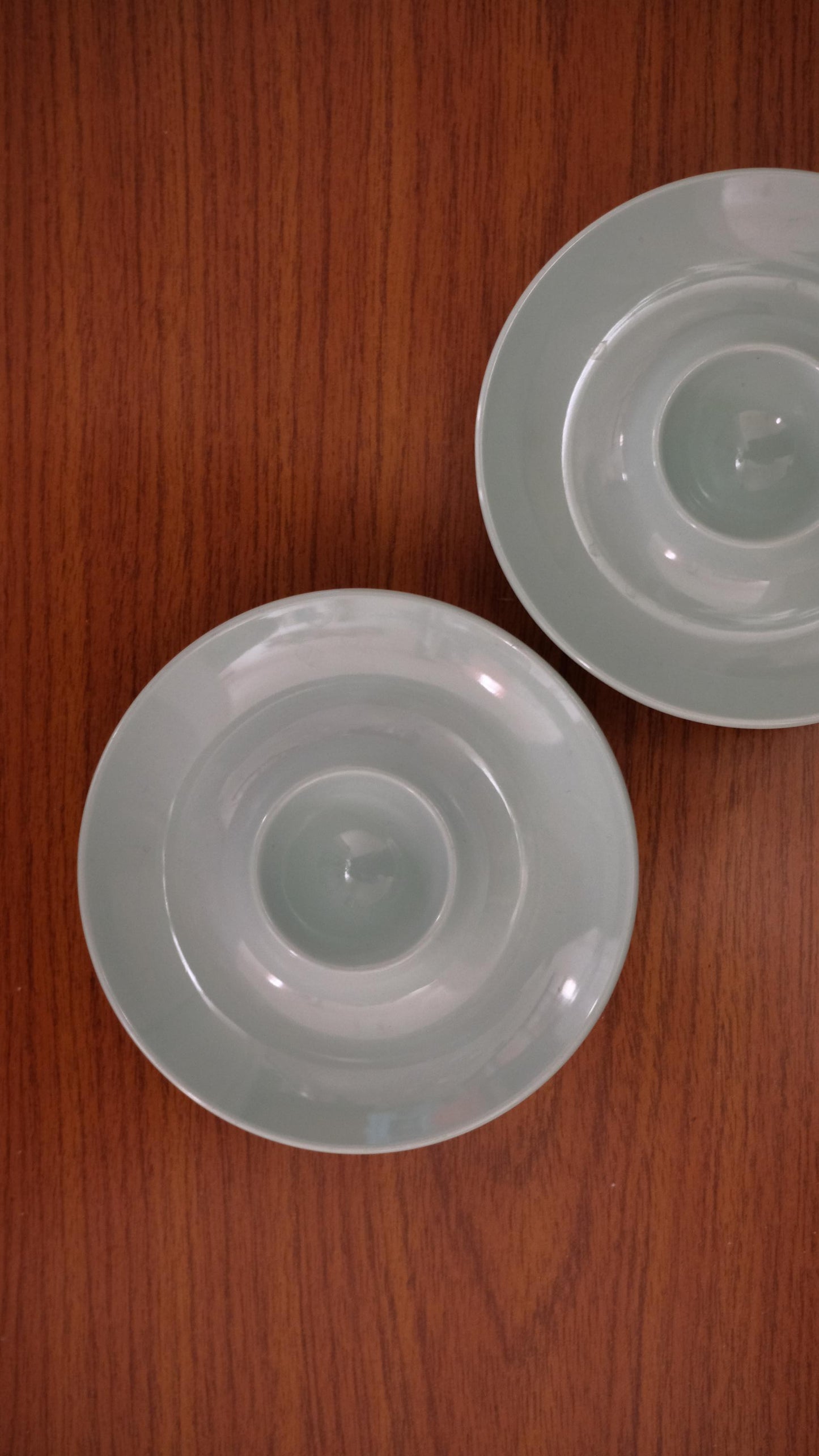 Lot de deux coquetiers vintage en mélaminé