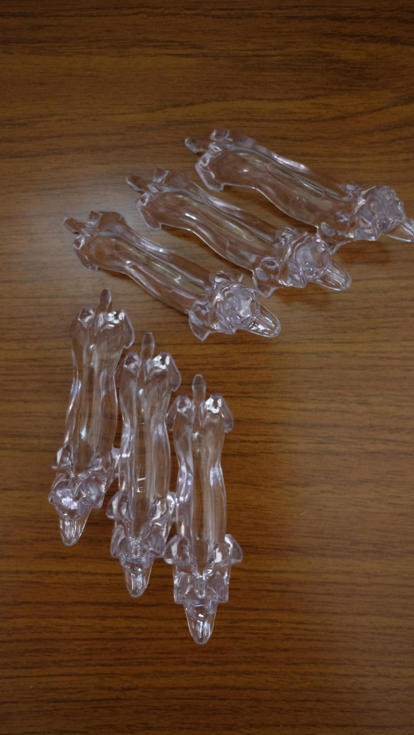 Teckels porte couteaux vintage en plexiglas