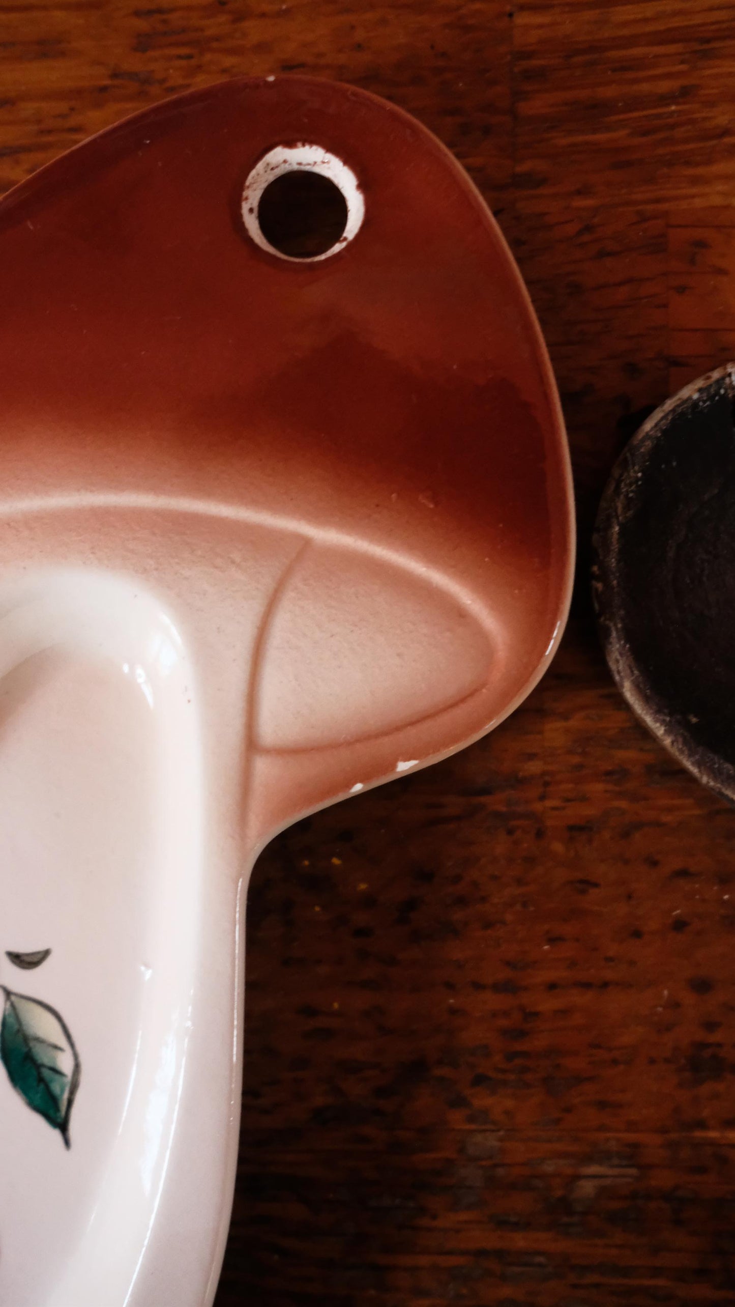 Repose cuillère vintage en forme de champignon