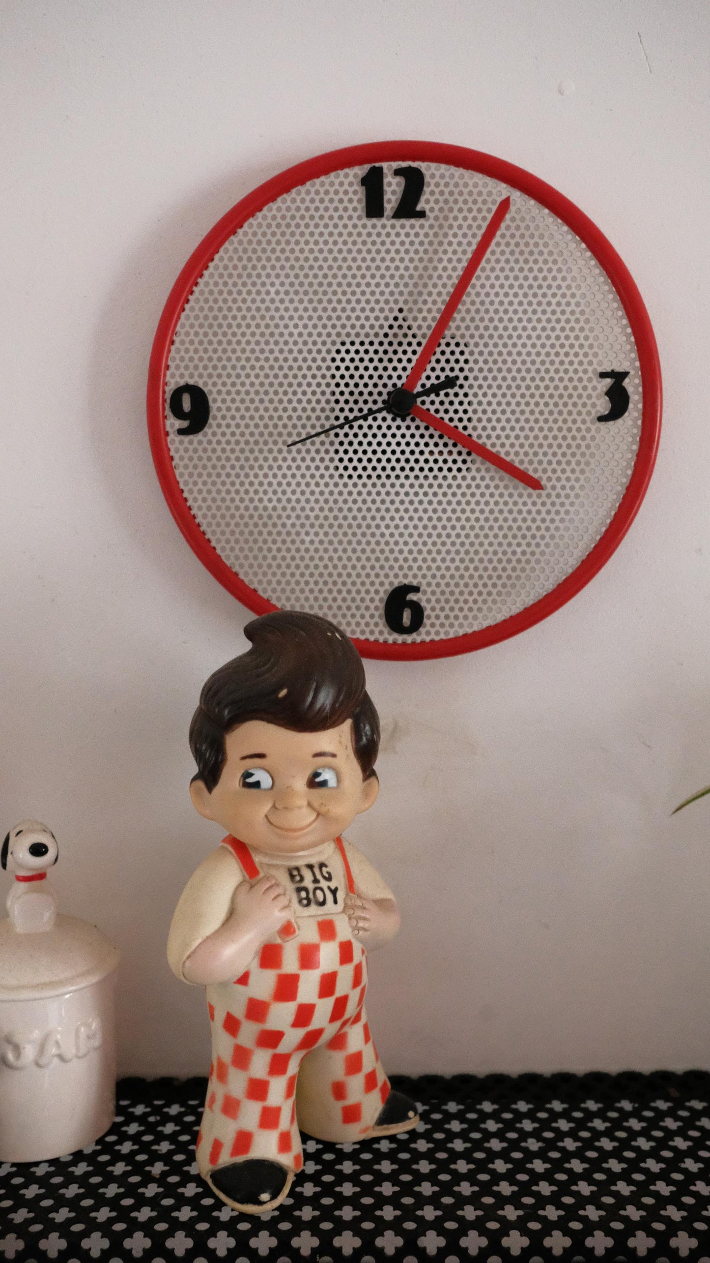 Horloge murale vintage années 80 attribuée à Furio Minuti pour Deagostini