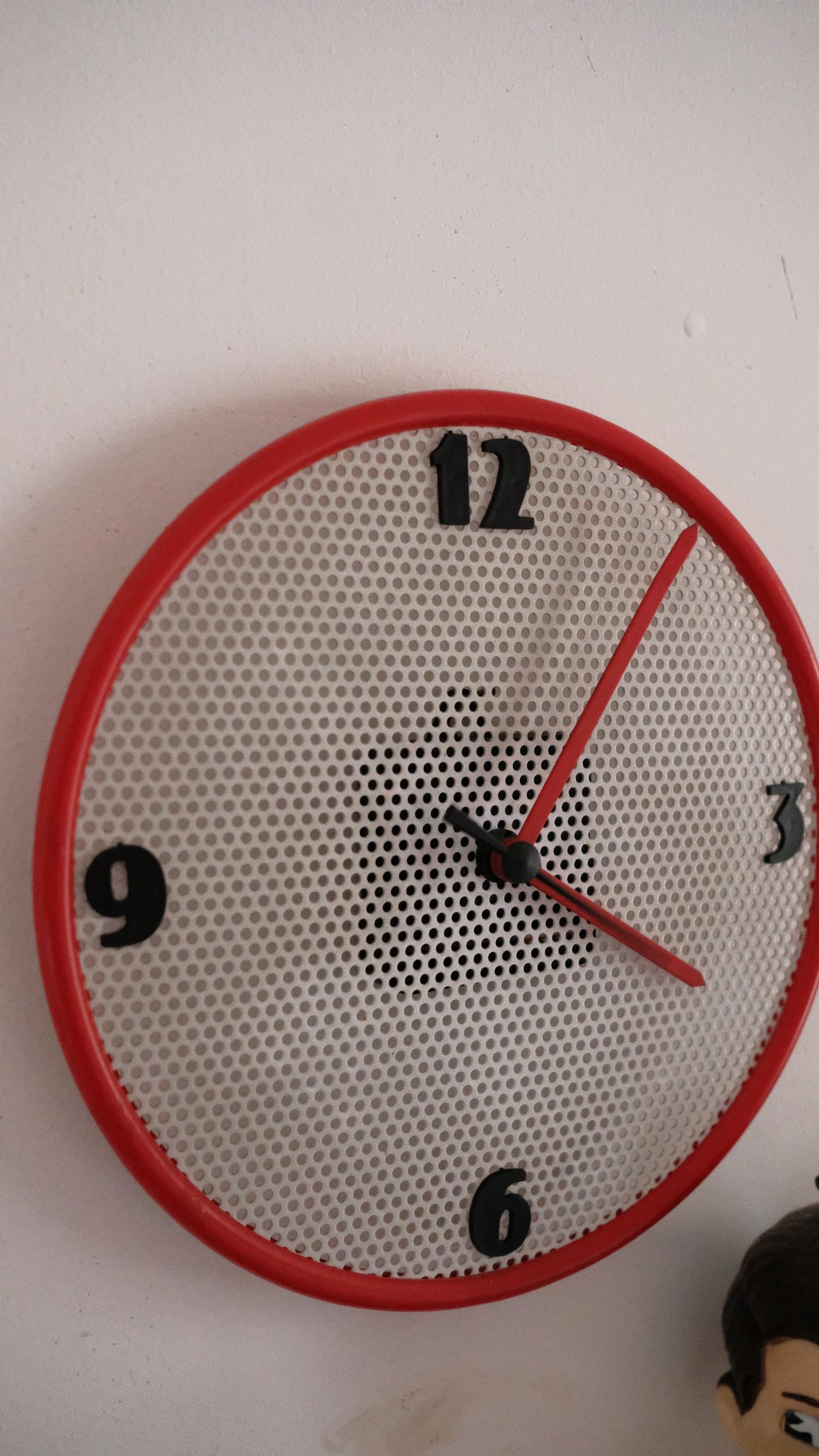 Horloge murale vintage années 80 attribuée à Furio Minuti pour Deagostini