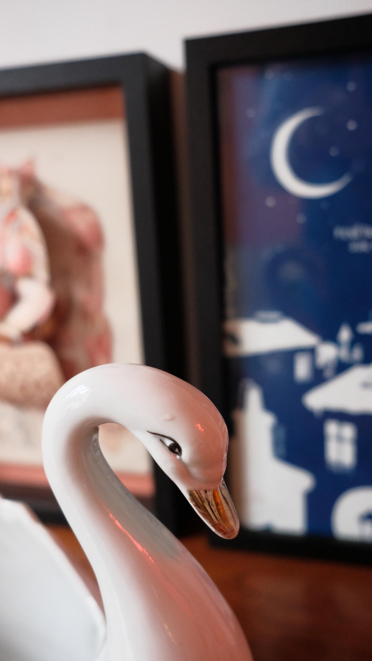 Cache pot cygne vintage