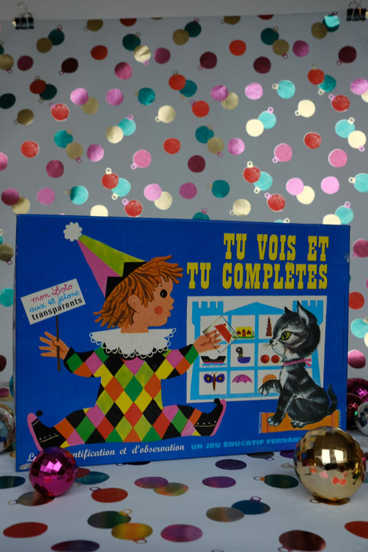 Jeu de loto "tu vois et tu complètes"