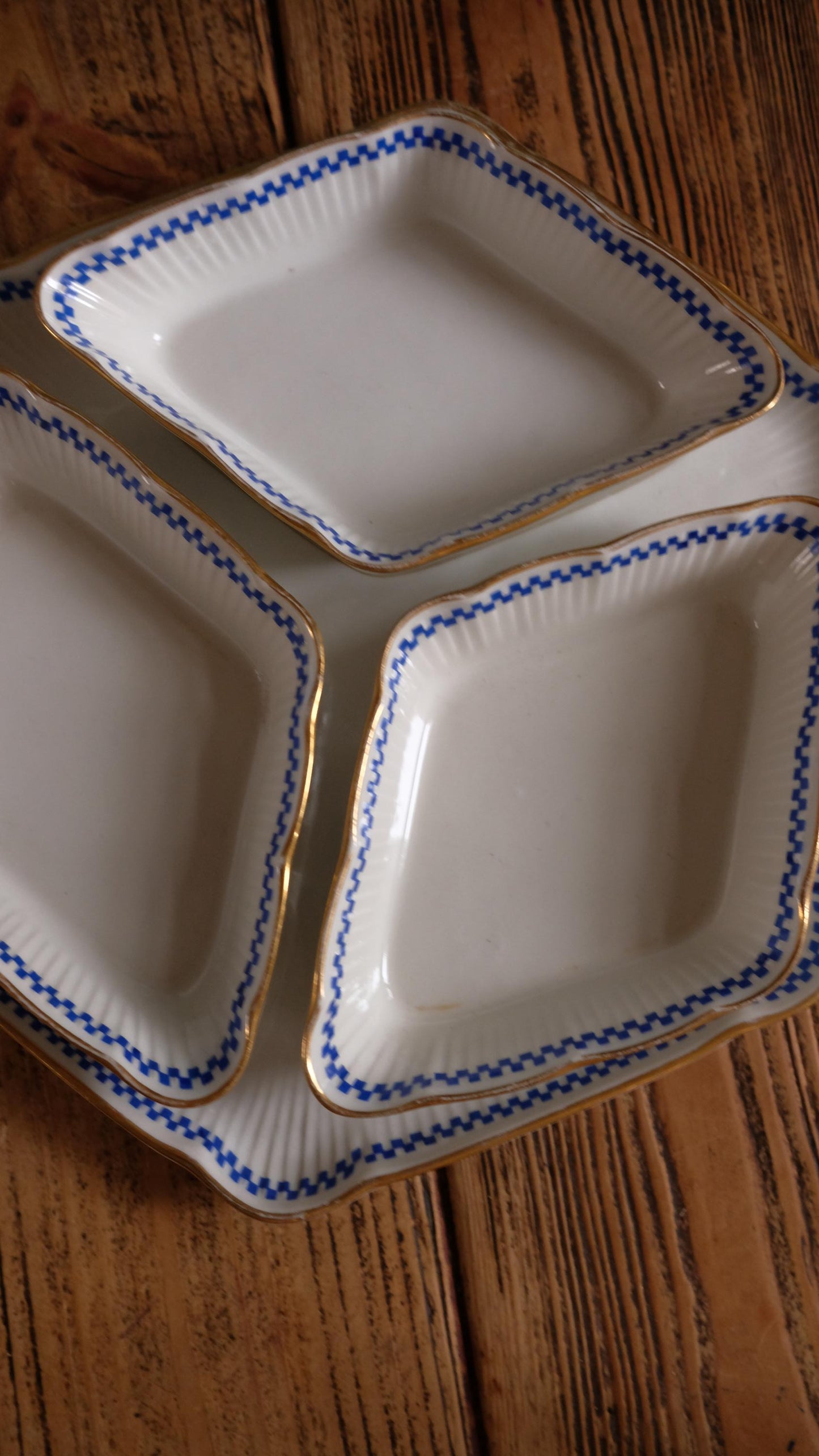 Serviteur apéritifs Hémun vintage en porcelaine