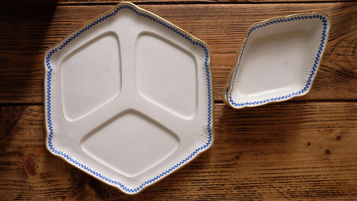 Serviteur apéritifs Hémun vintage en porcelaine