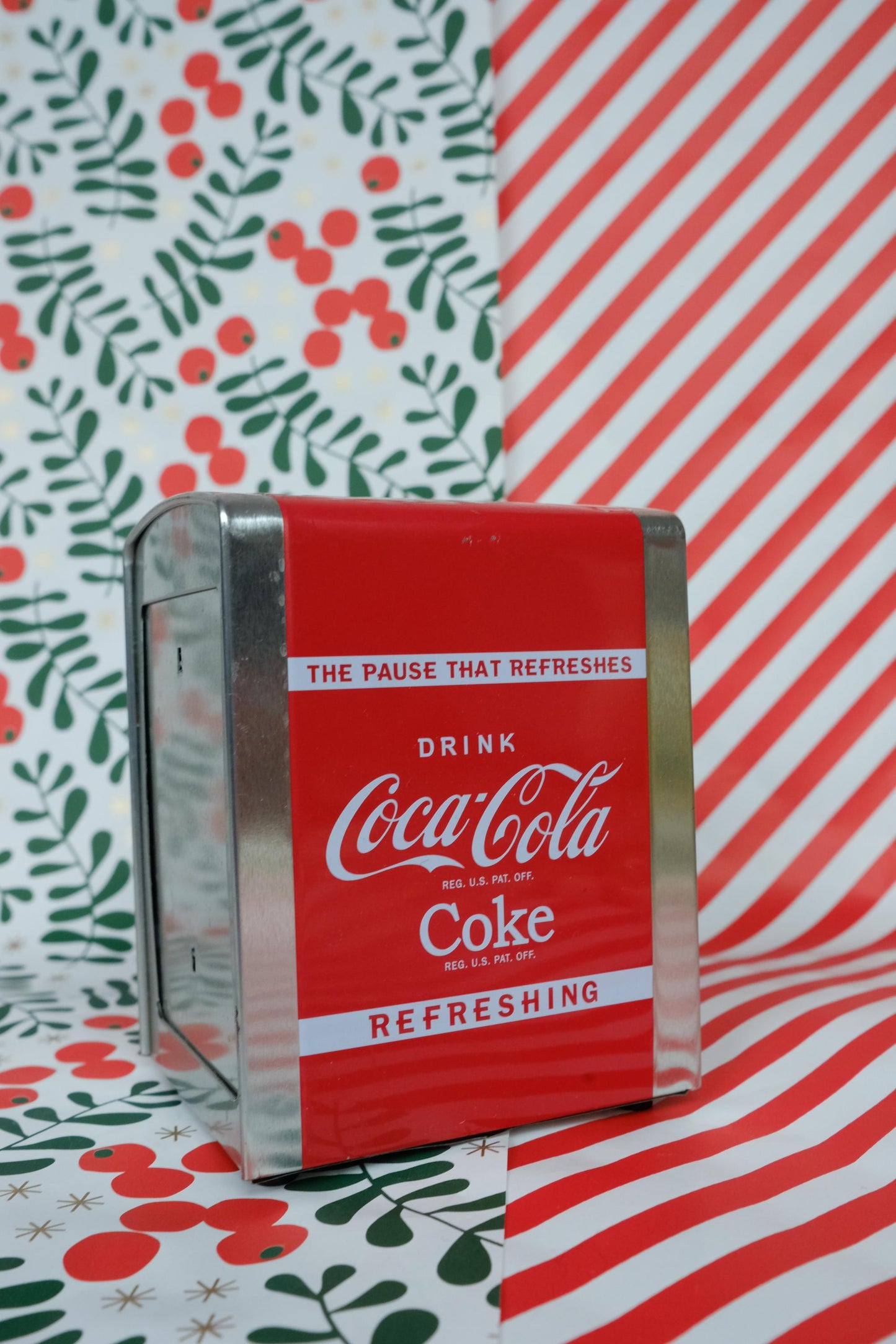 Distributeur de serviettes en papier coca cola