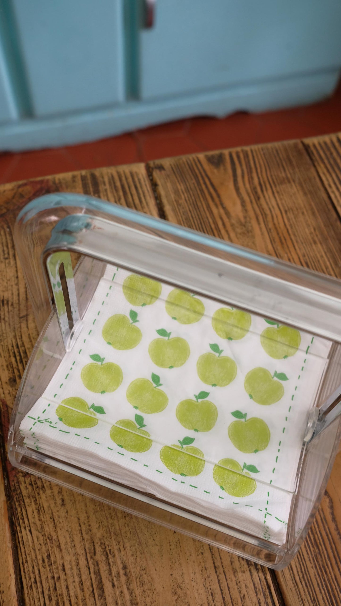 Distributeur de serviettes Guzzini vintage en plexiglas style space age