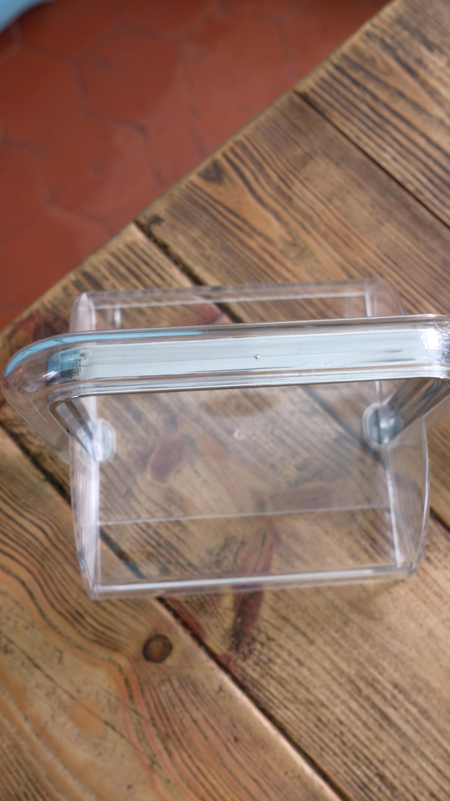 Distributeur de serviettes Guzzini vintage en plexiglas style space age