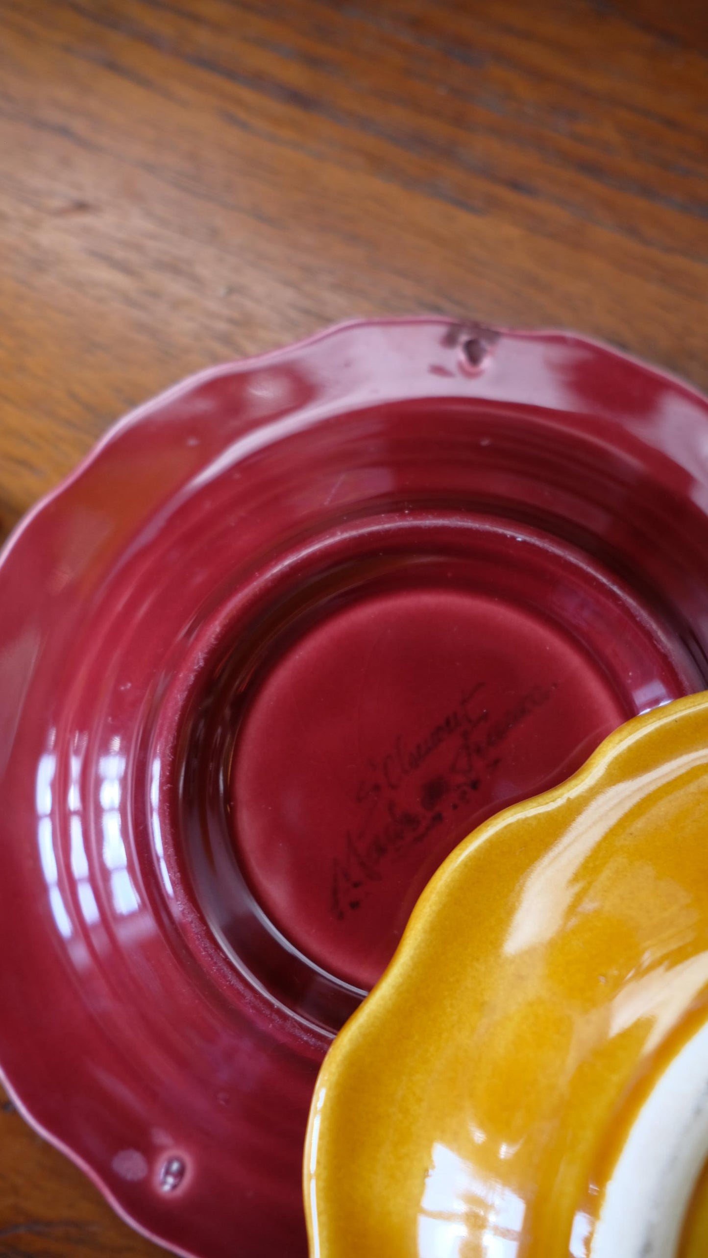 Cendrier vintage de la loterie nationale en céramique de Saint Clément bordeaux