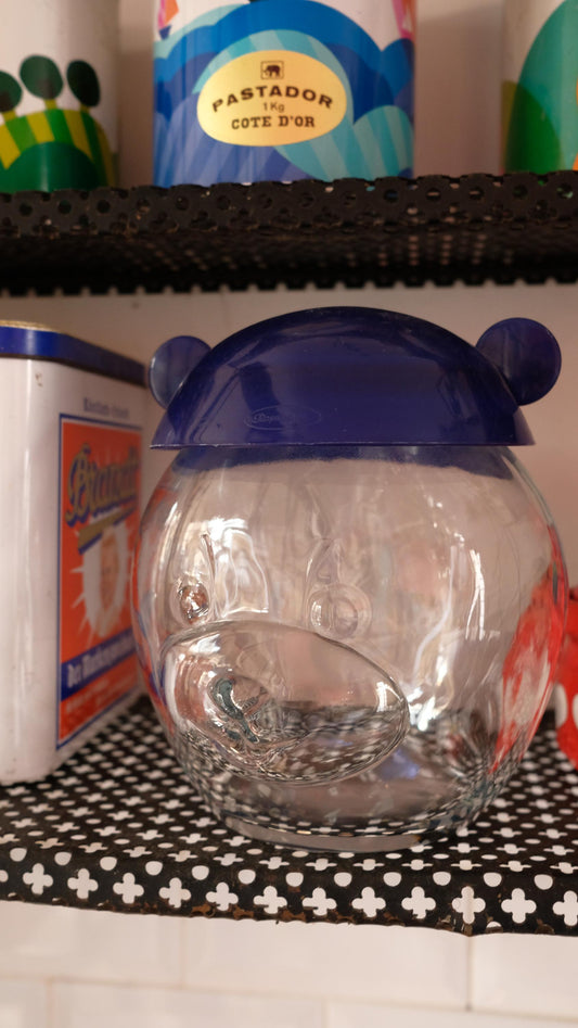 Bocal zoomorphe vintage en forme d'ourson pasabahce