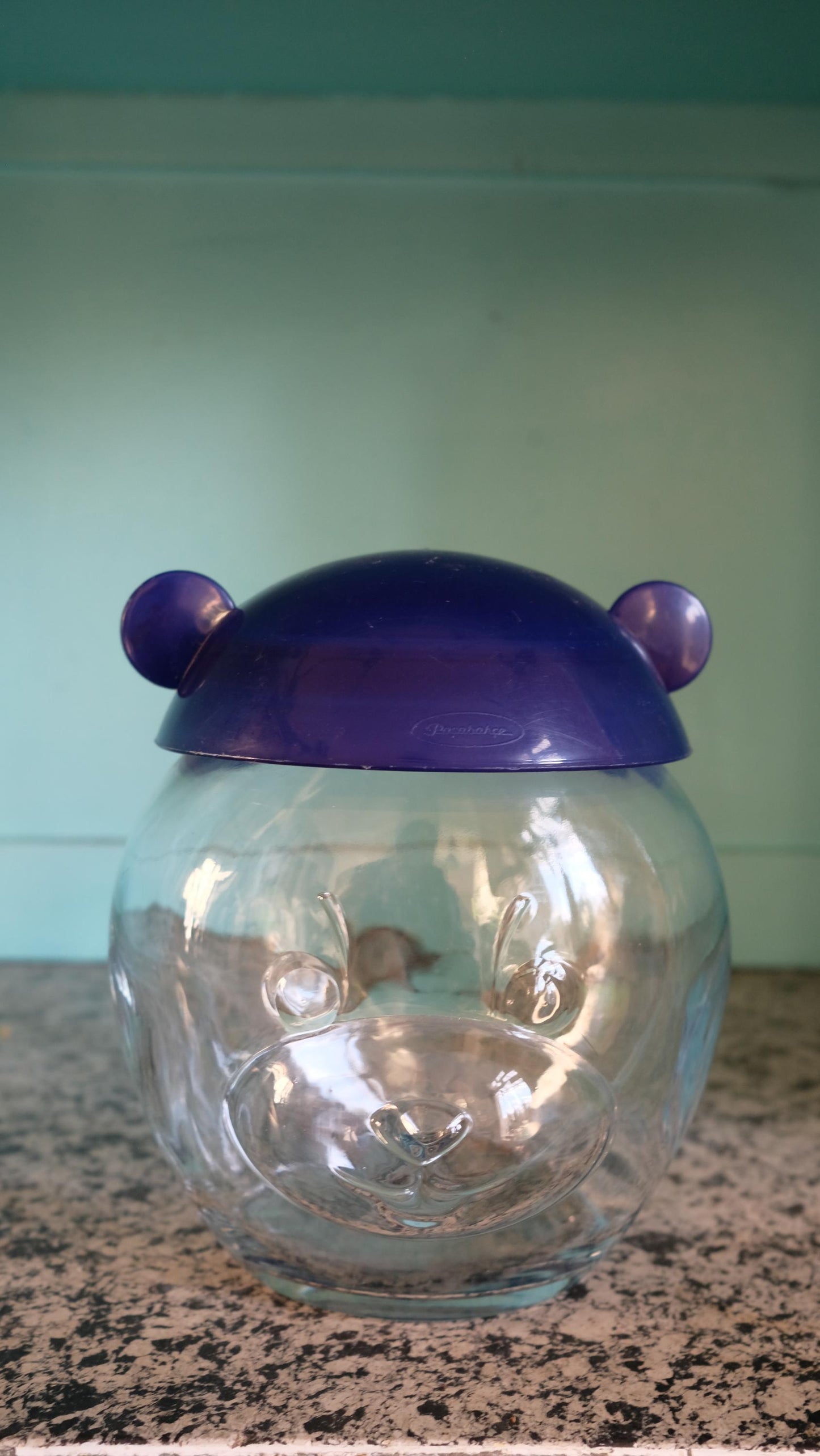 Bocal zoomorphe vintage en forme d'ourson pasabahce