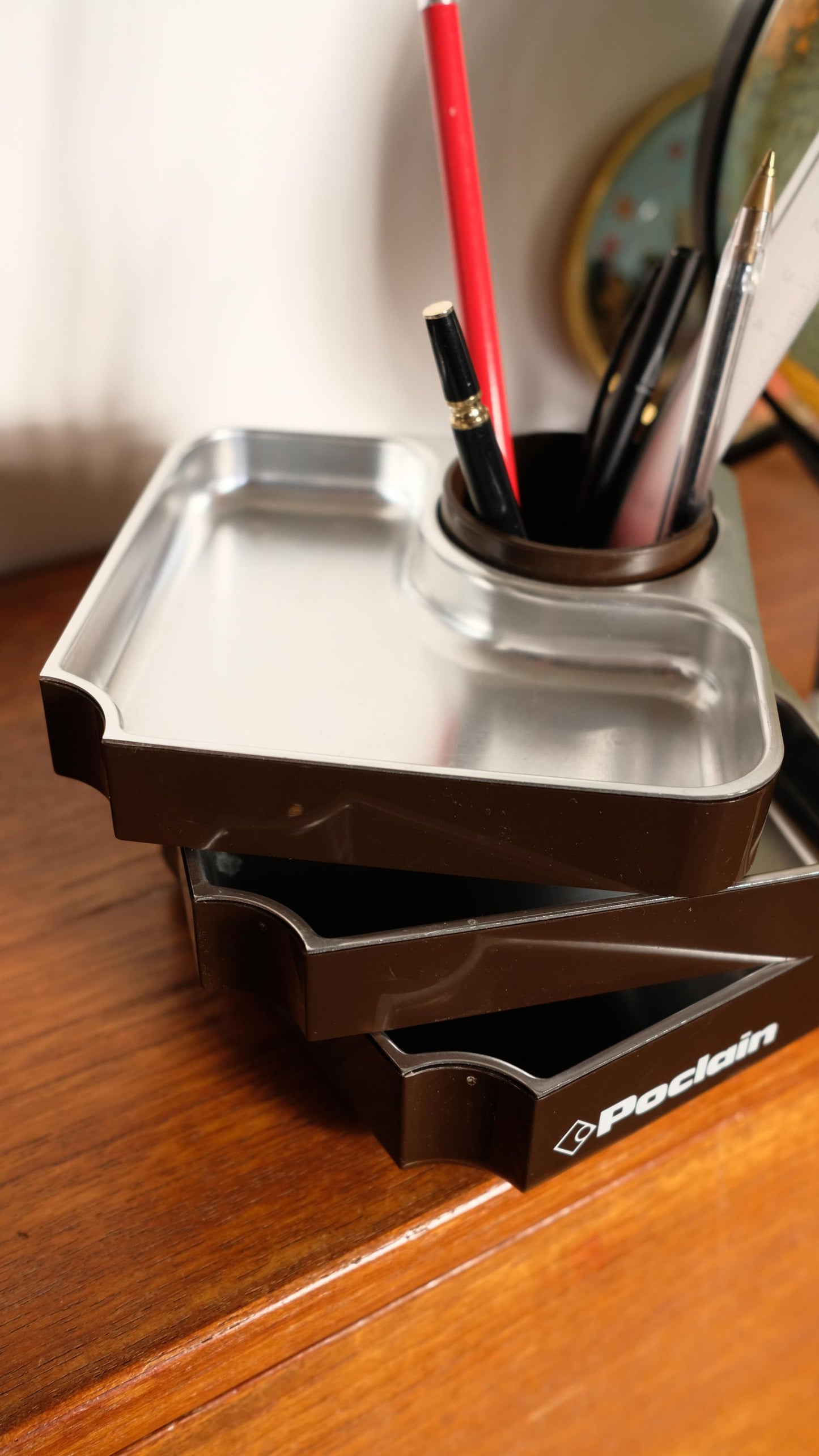 Organisateur de bureau vintage lynx made in France