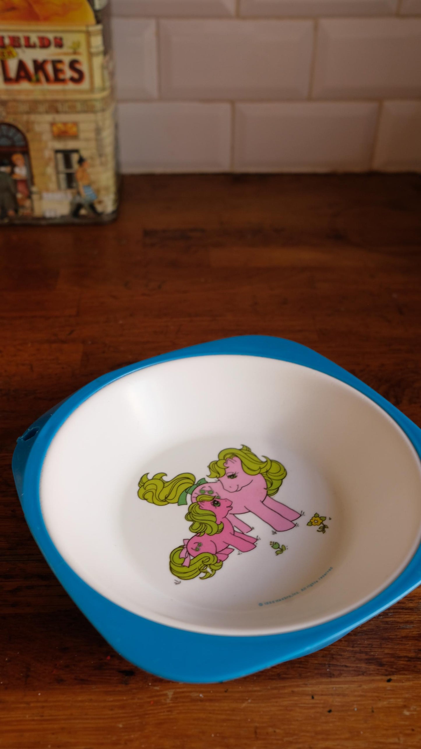 Assiette à soupe petit poney vintage