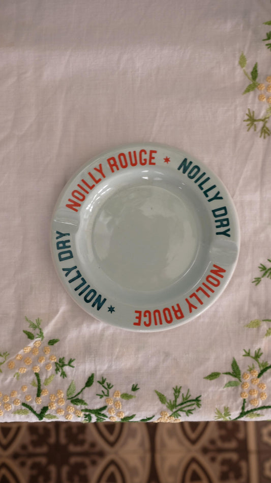 Cendrier publicitaire Noailly vintage en faïence moulin des loups