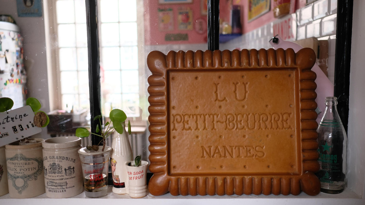 Objet publicitaire petit beurre vintage