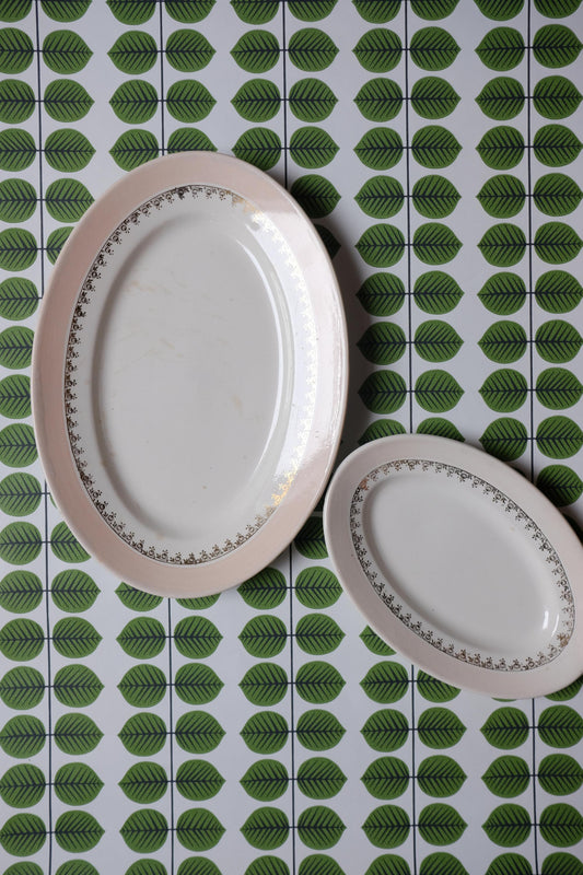 Plats ovales Digoin Sarreguemines modèle Jocelyn