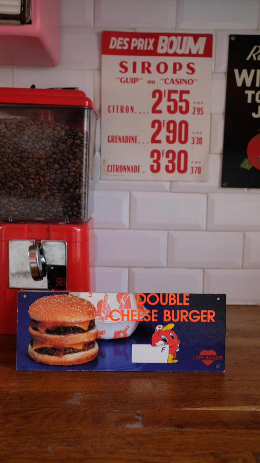 Panneau publicitaire de fast food