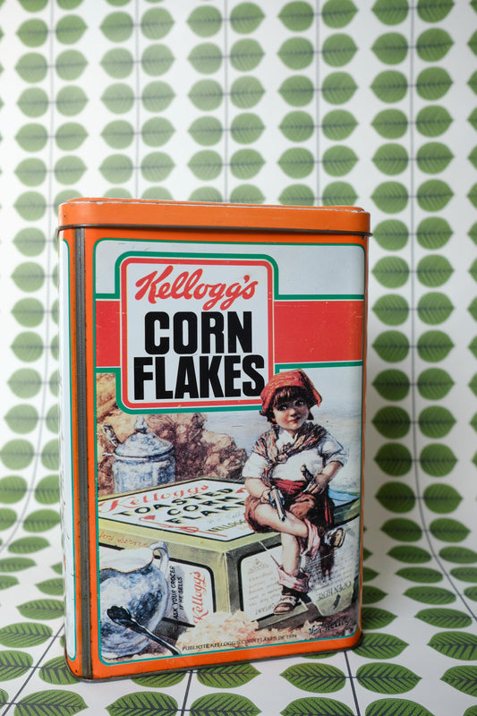 Boîte de kellog's corn flakes en métal