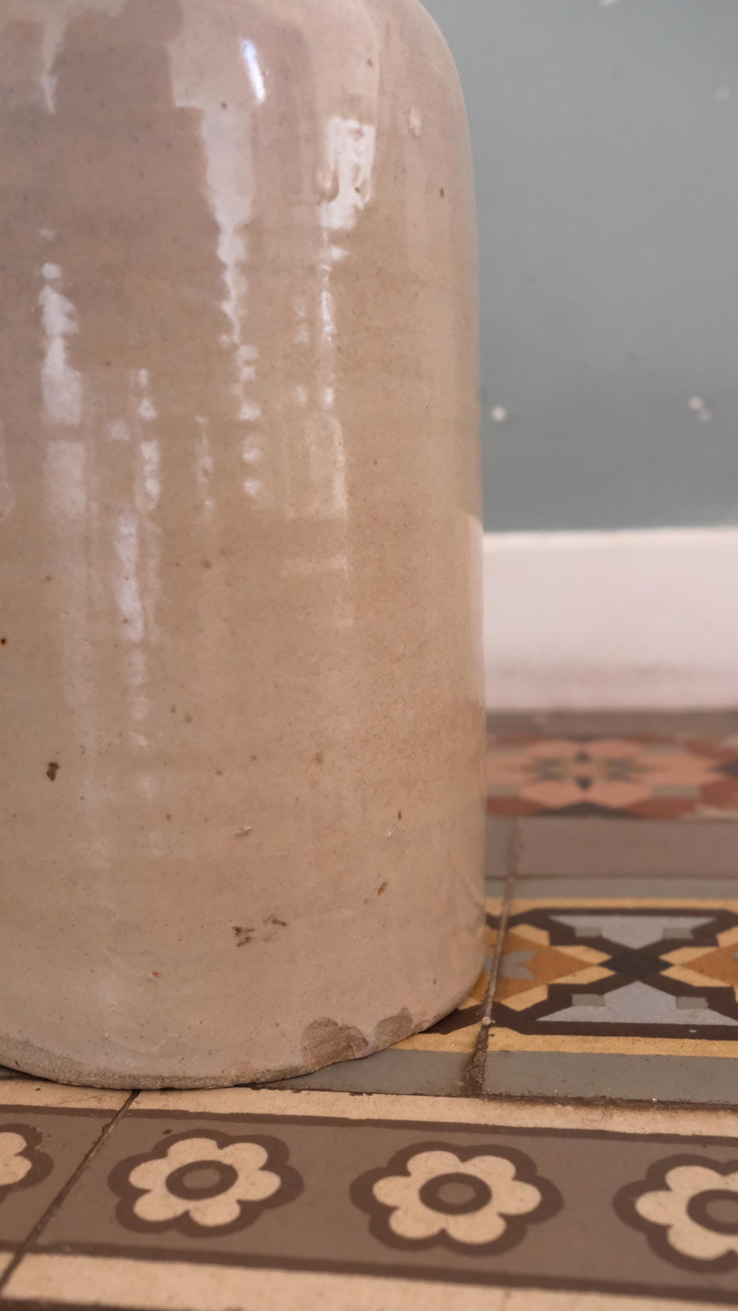 Pot en grès vernissé vintage