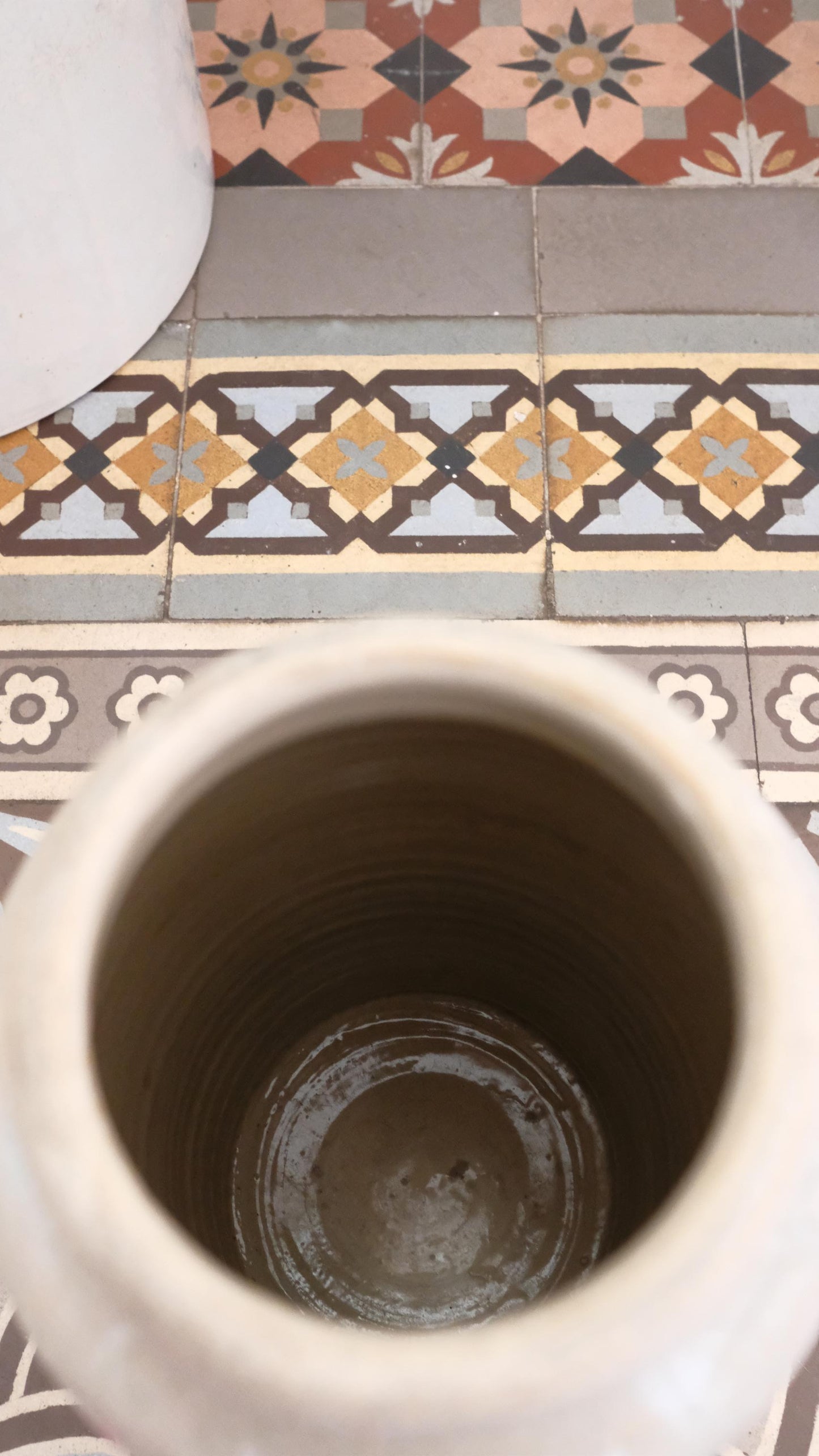 Pot en grès vernissé vintage