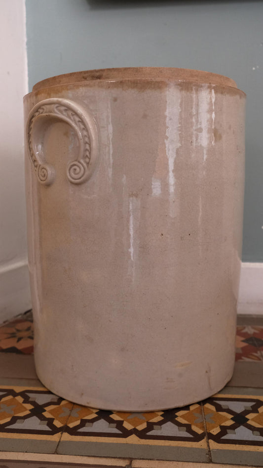 Grande jarre ancienne en grès vernissé estampillée duborjal Paris