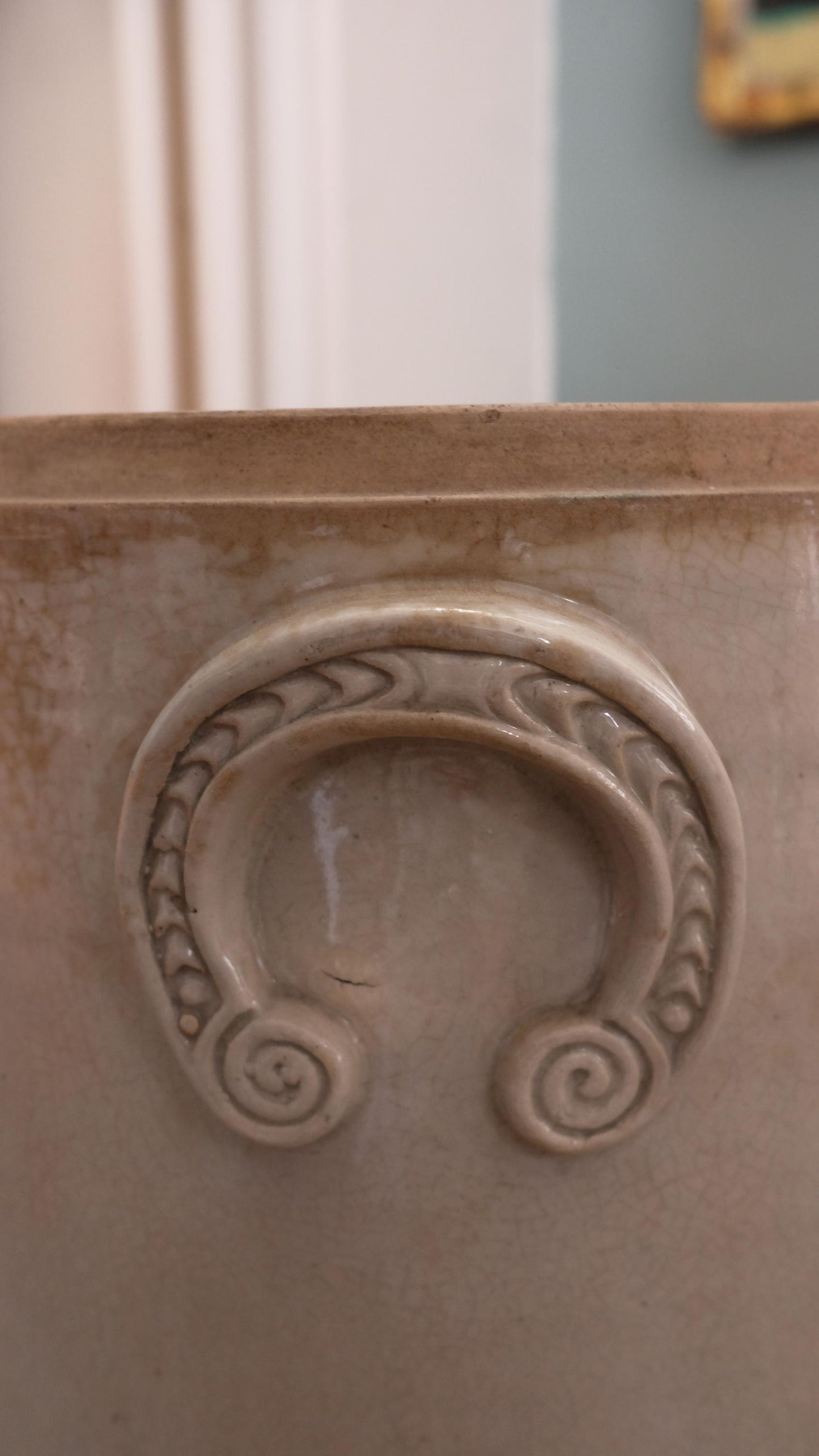 Grande jarre ancienne en grès vernissé estampillée duborjal Paris