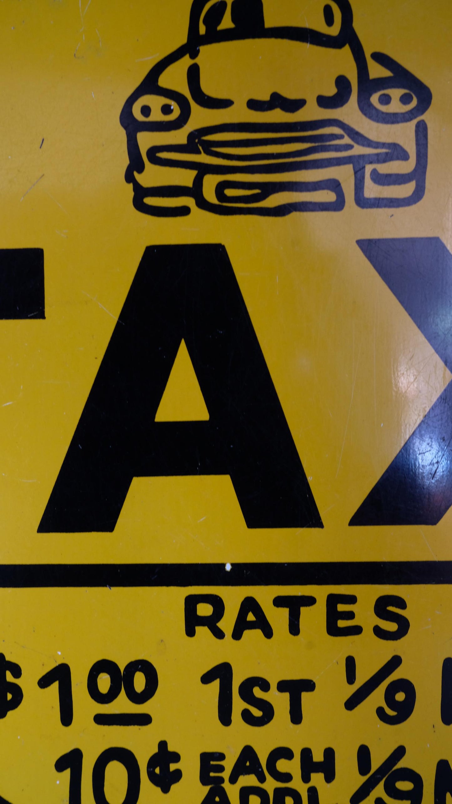 Plateau en métal virojanglor vintage motif taxi new yorkais
