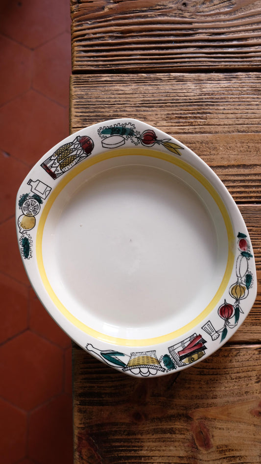 Assiette décorative Stavangerflint made in Norway, années 60