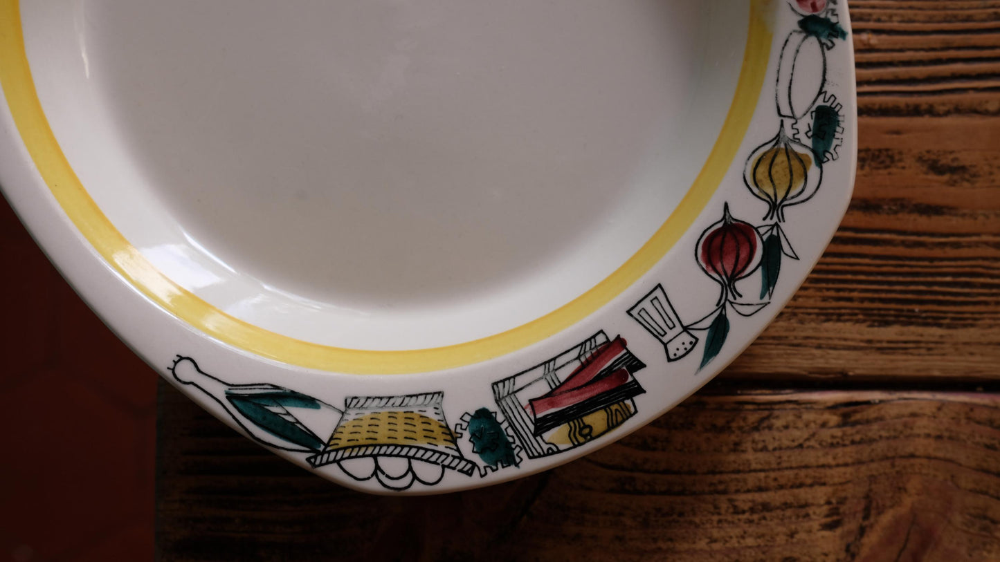 Assiette décorative Stavangerflint made in Norway, années 60