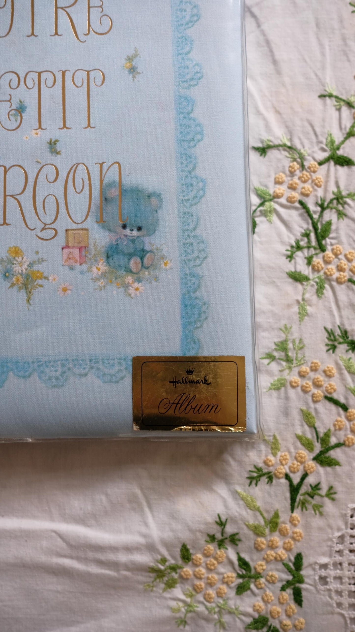 Album Hallmark vintage de la 1ère année de bébé