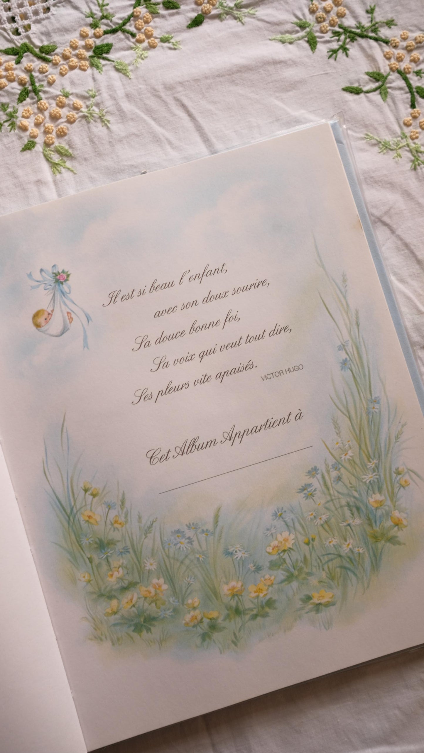 Album Hallmark vintage de la 1ère année de bébé