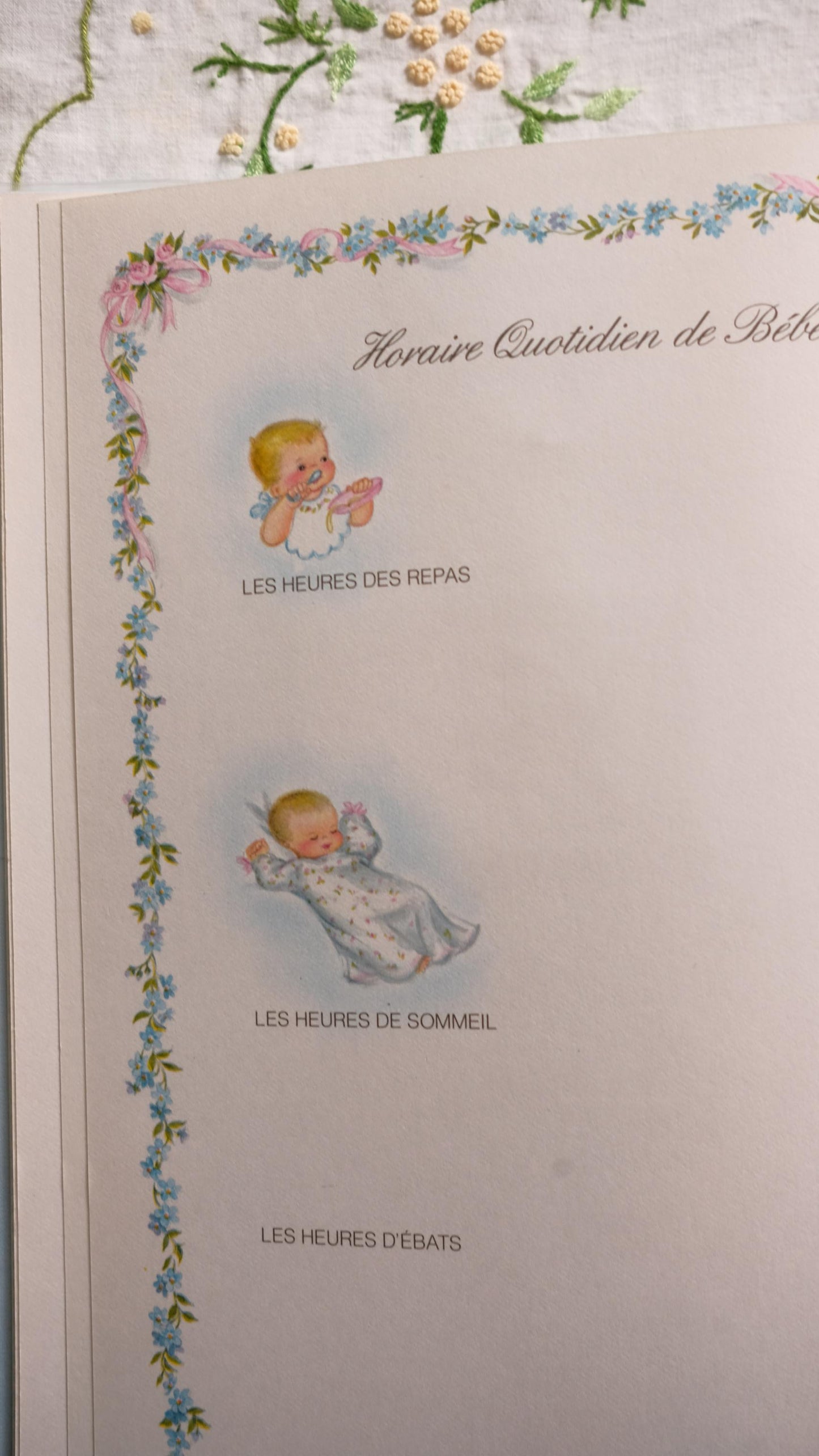 Album Hallmark vintage de la 1ère année de bébé