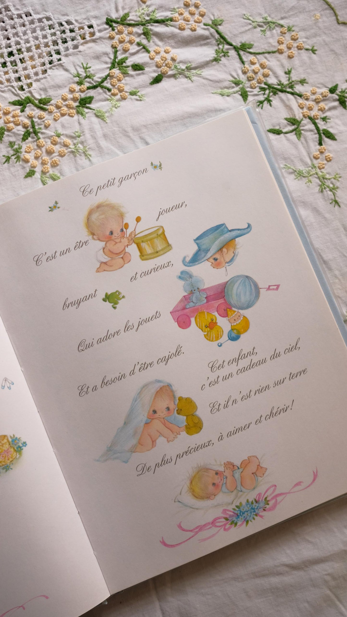 Album Hallmark vintage de la 1ère année de bébé