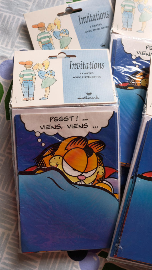 Invitations Garfield hallmarks vintage