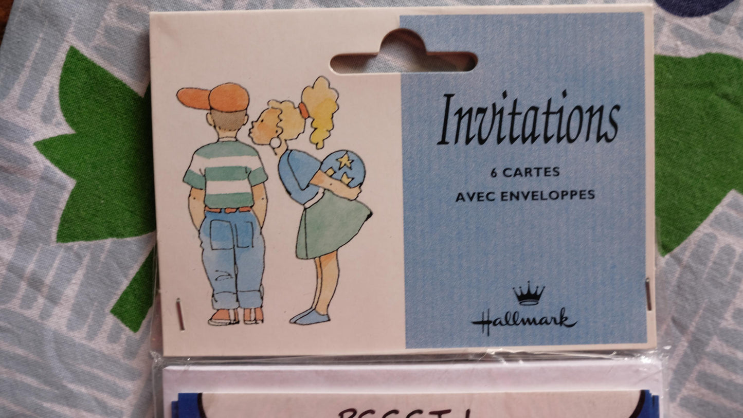 Invitations Garfield hallmarks vintage