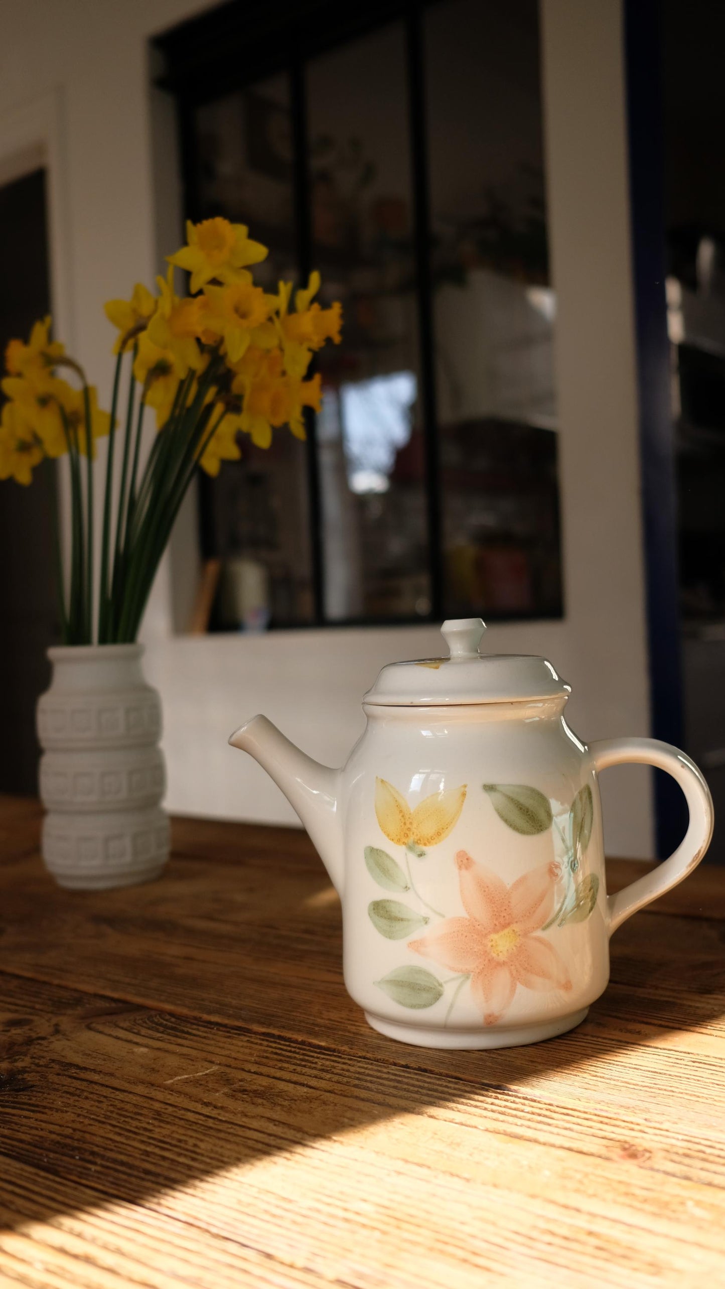 Théière Sarreguemines vintage