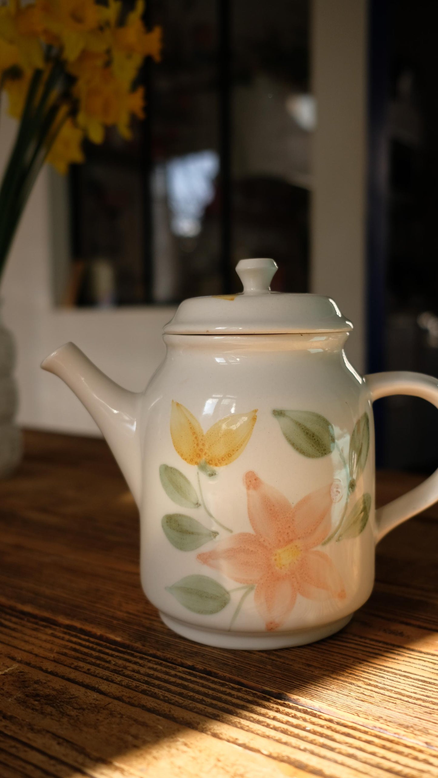 Théière Sarreguemines vintage