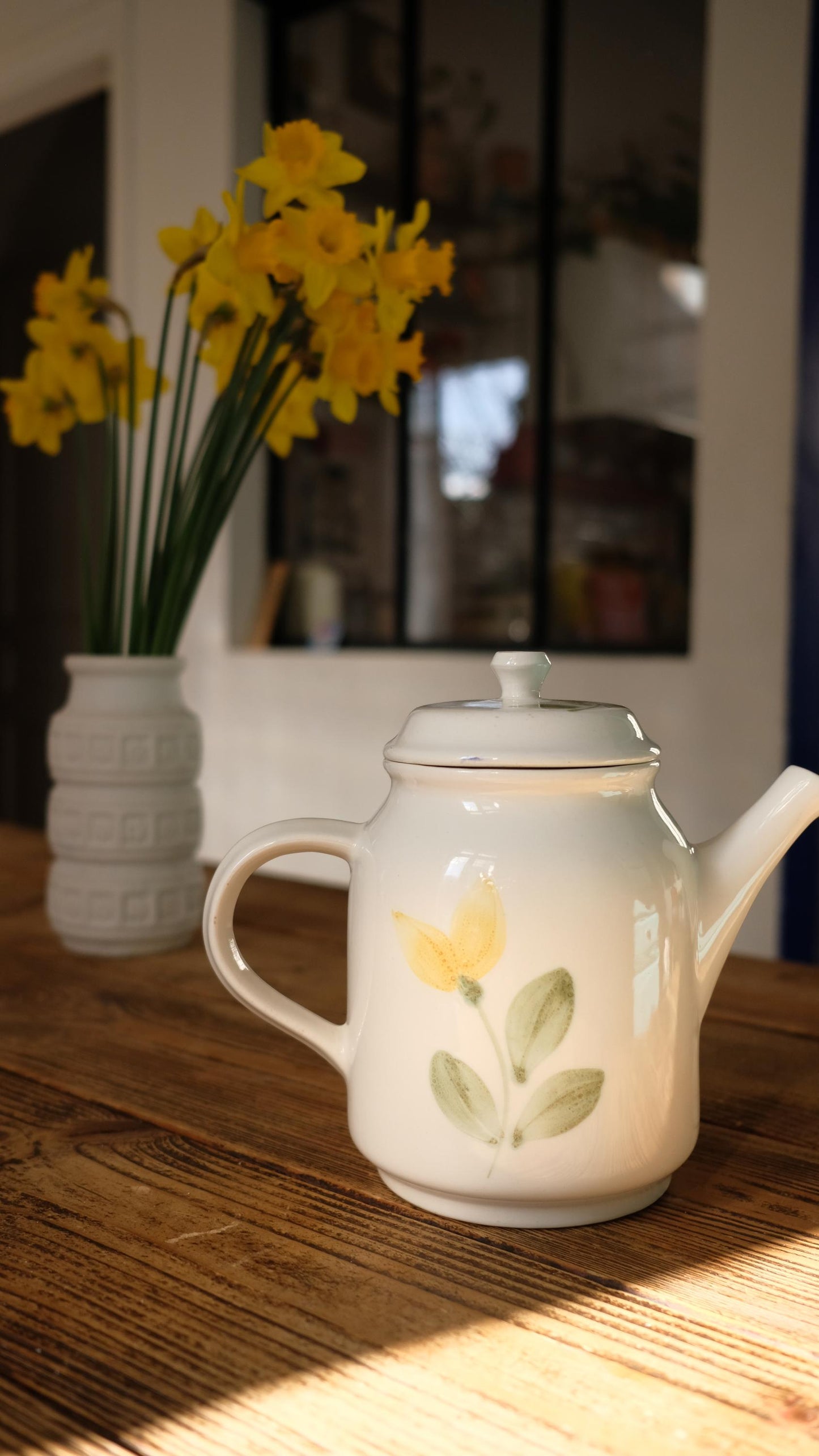 Théière Sarreguemines vintage