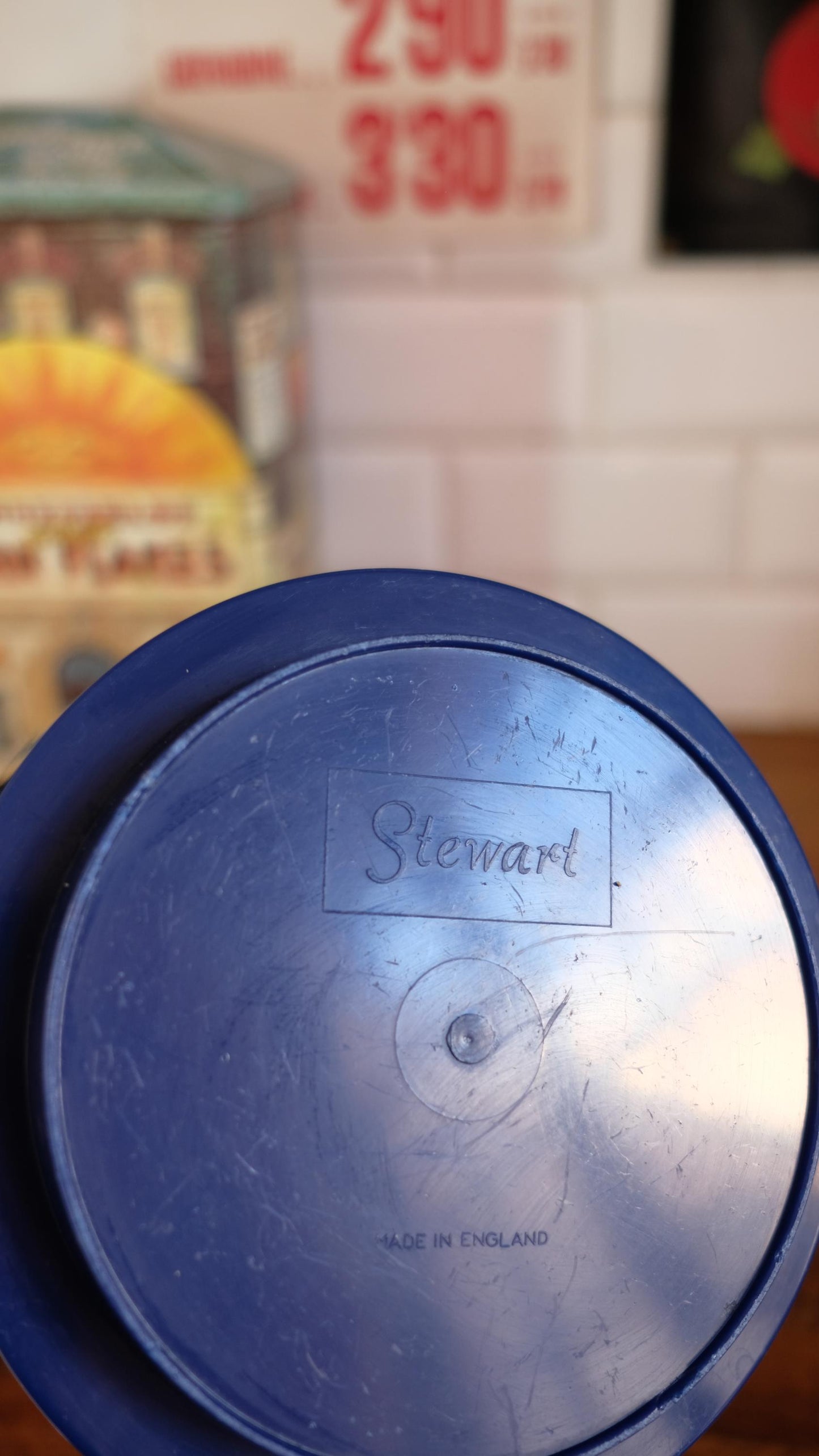 Seau à glaçons publicitaire Schweppes made in England vintage